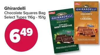 PharmaChoice Ghirardelli chocolate squares bag offer