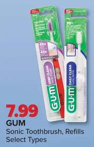 PharmaChoice Gum sonic toothbrush, refills offer