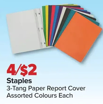 PharmaChoice Staples 3-tang paper report cover offer