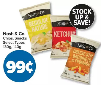 PharmaChoice Nosh & co. chips, snacks offer