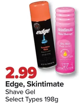 PharmaChoice Edge, skintimate shave gel offer