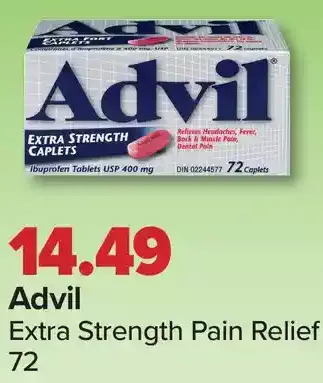 PharmaChoice Advil extra strength pain relief offer