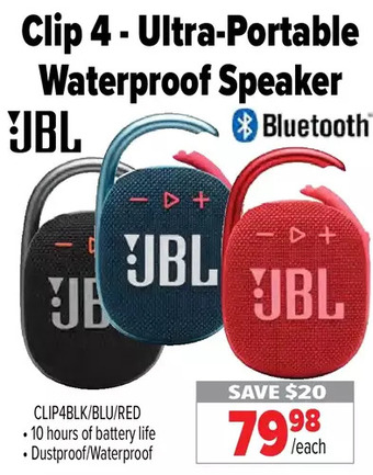 2001 Audio Video Jbl clip 4 - ultra-portable waterproof speaker offer