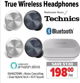 2001 Audio Video Technics true wireless headphones offer