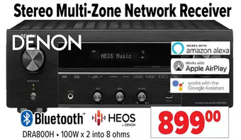 2001 Audio Video Denon stereo multi-zone network receiver offer