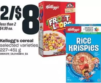 Independent Grocer Kellogg's cereal offer