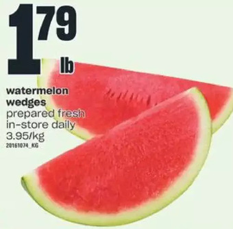 Independent Grocer Watermelon wedges offer