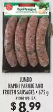 Independent Grocer Marc angelo jumbo rapini parmigiano frozen sausages offer
