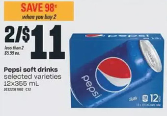 Independent Grocer Pepsi soft drinks offer