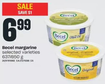 Independent Grocer Becel margarine offer