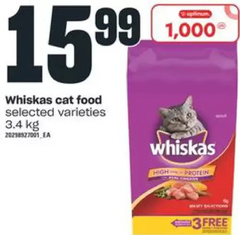 Independent Grocer Whiskas cat food offer