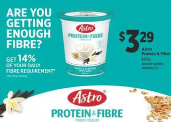 Independent Grocer Astro protein & fibre offer