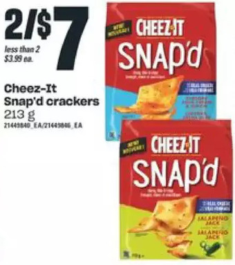 Independent Grocer Cheez-it snap'd crackers offer