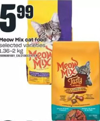 Independent Grocer Meow mix cat food offer