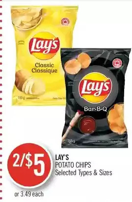 Shoppers Drug Mart Lay's potato chips offer