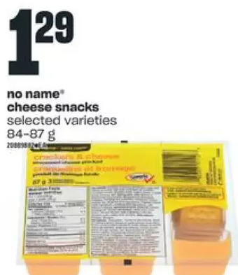 Independent Grocer No name cheese snacks offer