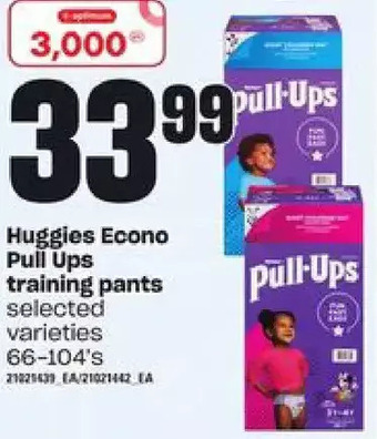Independent Grocer Huggies econo pull ups training pants offer