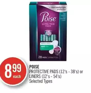 Shoppers Drug Mart Poise protective pads or liners offer