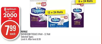 Shoppers Drug Mart Royale bathroom tissue offer