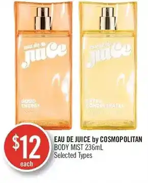 Shoppers Drug Mart Eau de juice by cosmpolitan body mist offer
