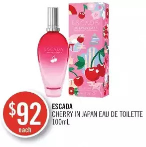 Shoppers Drug Mart Escada cherry in japan eau de toilette offer