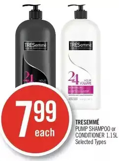 Shoppers Drug Mart Tresemme pump shampoo or conditioner offer