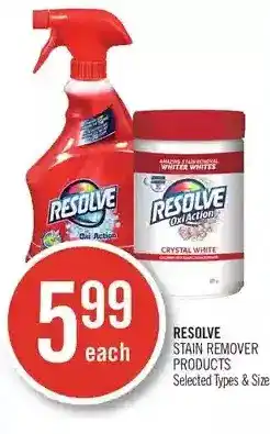 Shoppers Drug Mart Resolve stain remover products offer