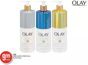 Shoppers Drug Mart Olay hand & body lotions offer