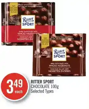 Shoppers Drug Mart Ritter sport chocolate offer