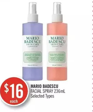 Shoppers Drug Mart Mario badescu facial spray offer