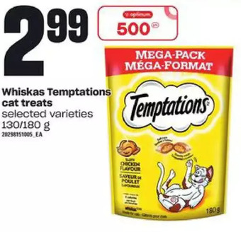 Zehrs Markets Whiskas temptations cat treats offer