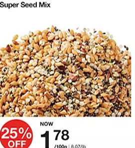 Bulk Barn Super seed mix offer