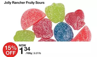 Bulk Barn Jolly rancher fruity sours offer