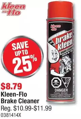 PartSource Kleen-flo brake cleaner offer