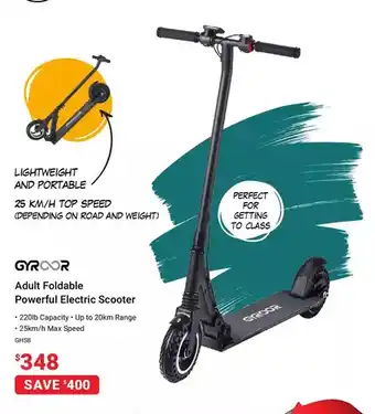 Visions Electronics Gyroor adult foldable powerful electric scooter offer