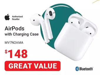 Visions Electronics Apple airpods with charging case offer
