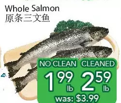 Ample Food Market Whole salmon offer