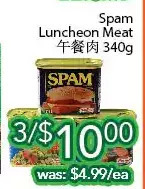 Ample Food Market Spam luncheon meat offer