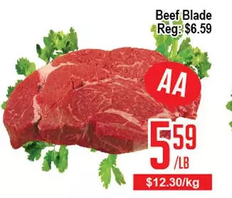 Skyland Foodmart Beef blade offer