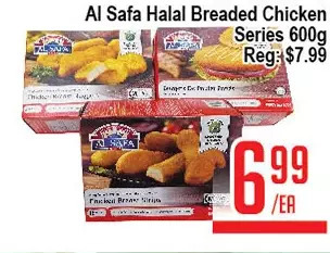 Skyland Foodmart Al safa halal breaded chicken series offer