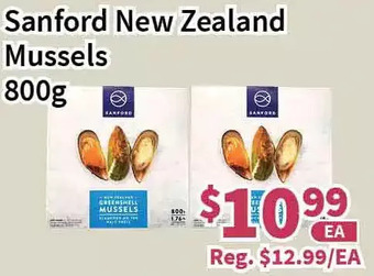 Blue Sky Supermarket Sanford new zealand mussels offer