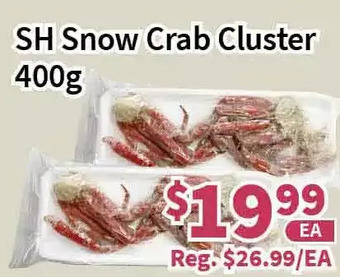 Blue Sky Supermarket Sh snow crab cluster offer
