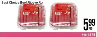 Nations Fresh Foods Best choice beef ribeye roll offer