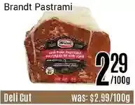 Nations Fresh Foods Brandt pastrami offer
