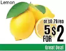 Nations Fresh Foods Lemon offer