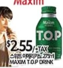 PAT Mart Maxim T.O.P Drink offer