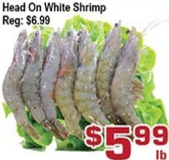 Top Food Supermarket Head On White Shrimp offer