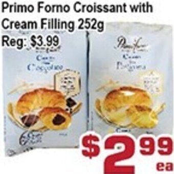 Top Food Supermarket Primo Forno Croissant With Cream Filling 252g offer