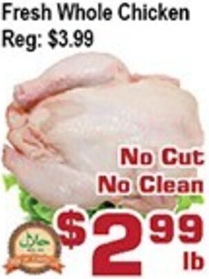 Top Food Supermarket Fresh Whole Chicken offer