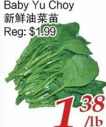 Tone Tai Supermarket Baby Yu Choy offer